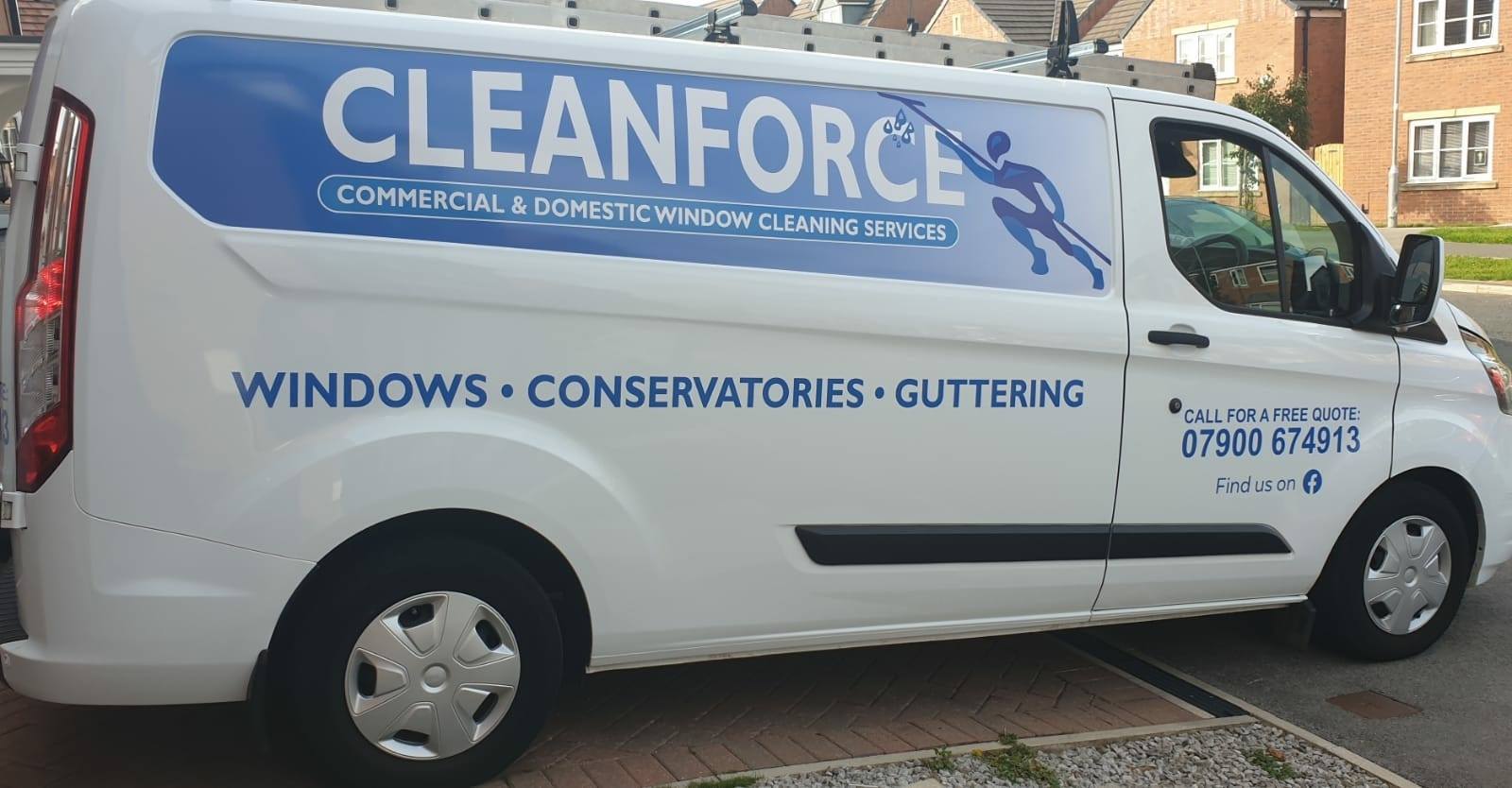 Cleanforce domestic window cleaning project